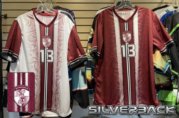 Juan de Fuca Masters Soccer Club Custom Sublimated jerseys